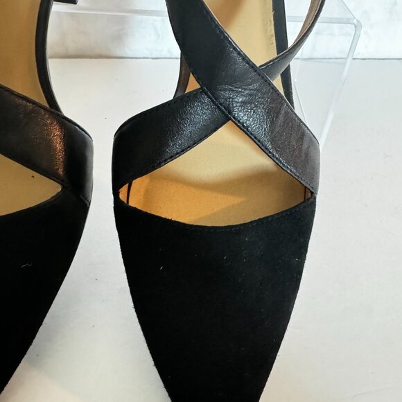 Naturalizer Women's Black Blakely Sandals Size 8.5 Ankle Strap 1" Block Heel Buc - Picture 7 of 13